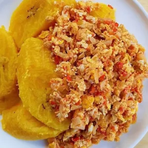 Boiled Plantain & Egg Sauce