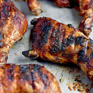 Portion of Barbecue Chicken