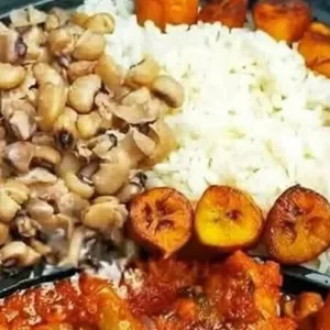 Rice, Beans & Plantain